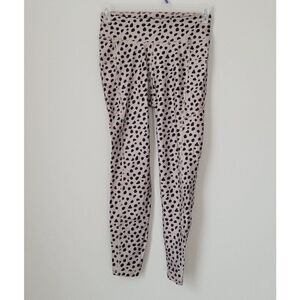 Gilly Hicks Animal Printed Spotted Leggings in Black & Tan Size Medium